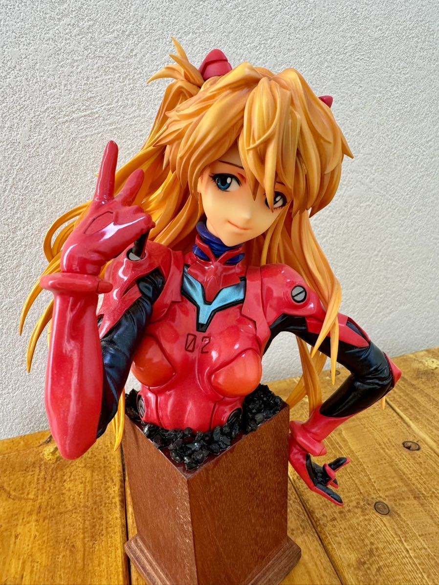 アスカ 1/4 ガレージキット エヴァ 完成品　正規品 ミリメートルモデリング 半身像仕上げ EVA ワンフェス_画像1