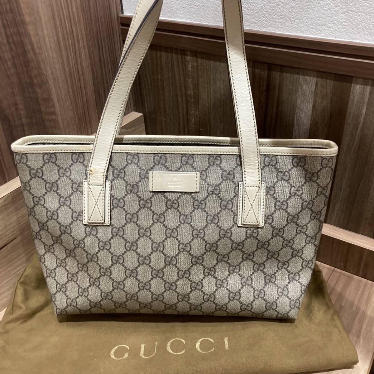 GUCCI グッチ GGスプリーム トートバッグ ショルダーバッグ