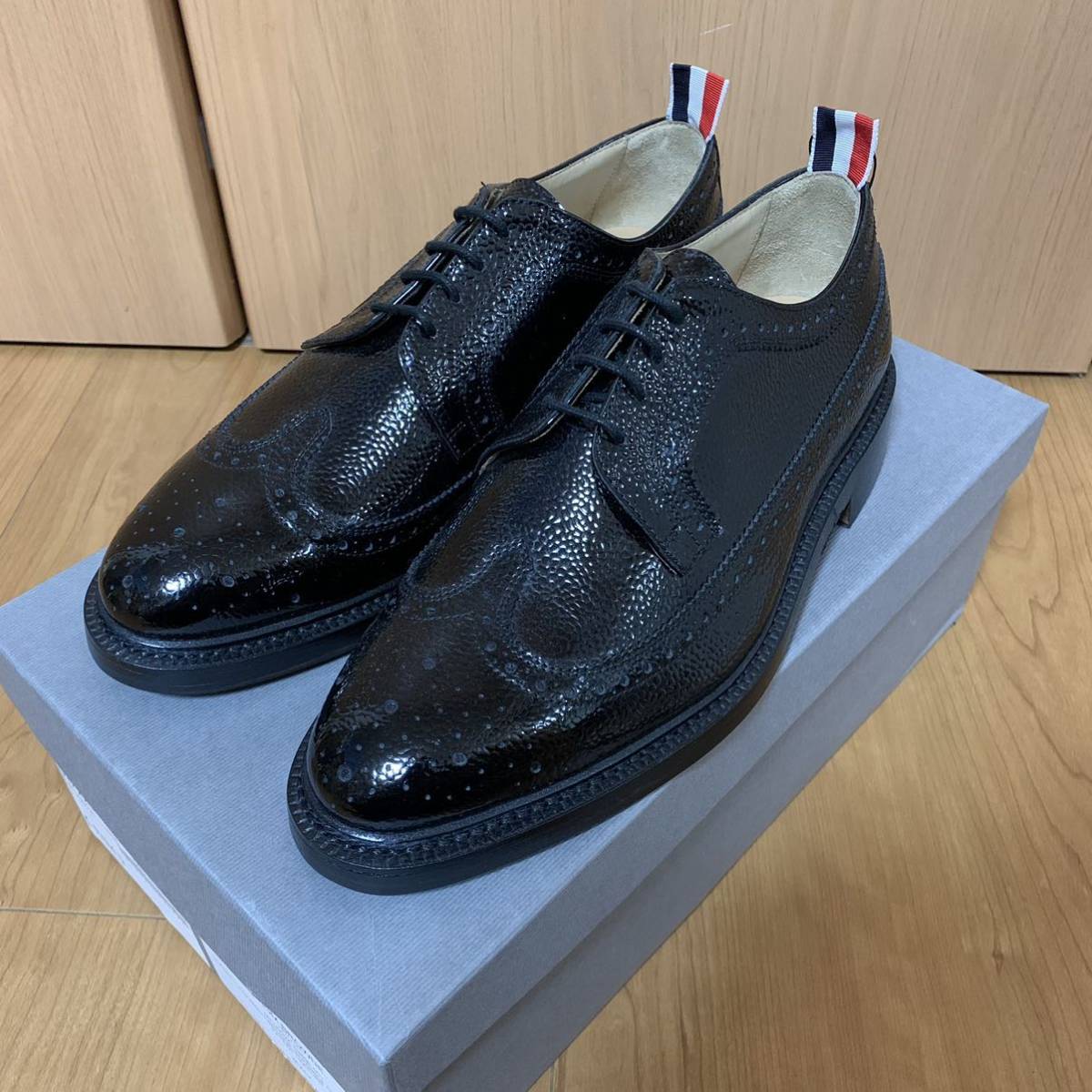 レア Thom Browne トムブラウン ウィングチップブローグ靴 ドレス