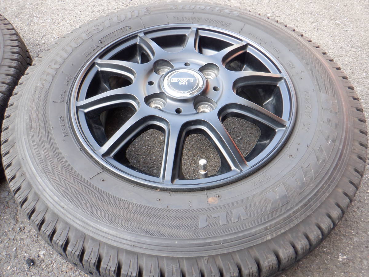 未使用に近い！中古冬用145/80R12　ブリヂストン　ブリザックVL1　カッコイイアルミ付４本　ハイゼット　NV100　ピクシスバン　クリッパー_画像4