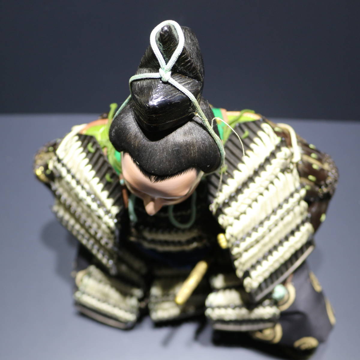  Kyoto circle flat / large tree flat warehouse /. person doll / Boys' May Festival dolls / Japanese doll / armour armour knees attaching ./../ also box 