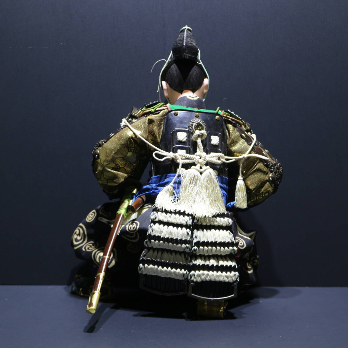  Kyoto circle flat / large tree flat warehouse /. person doll / Boys' May Festival dolls / Japanese doll / armour armour knees attaching ./../ also box 