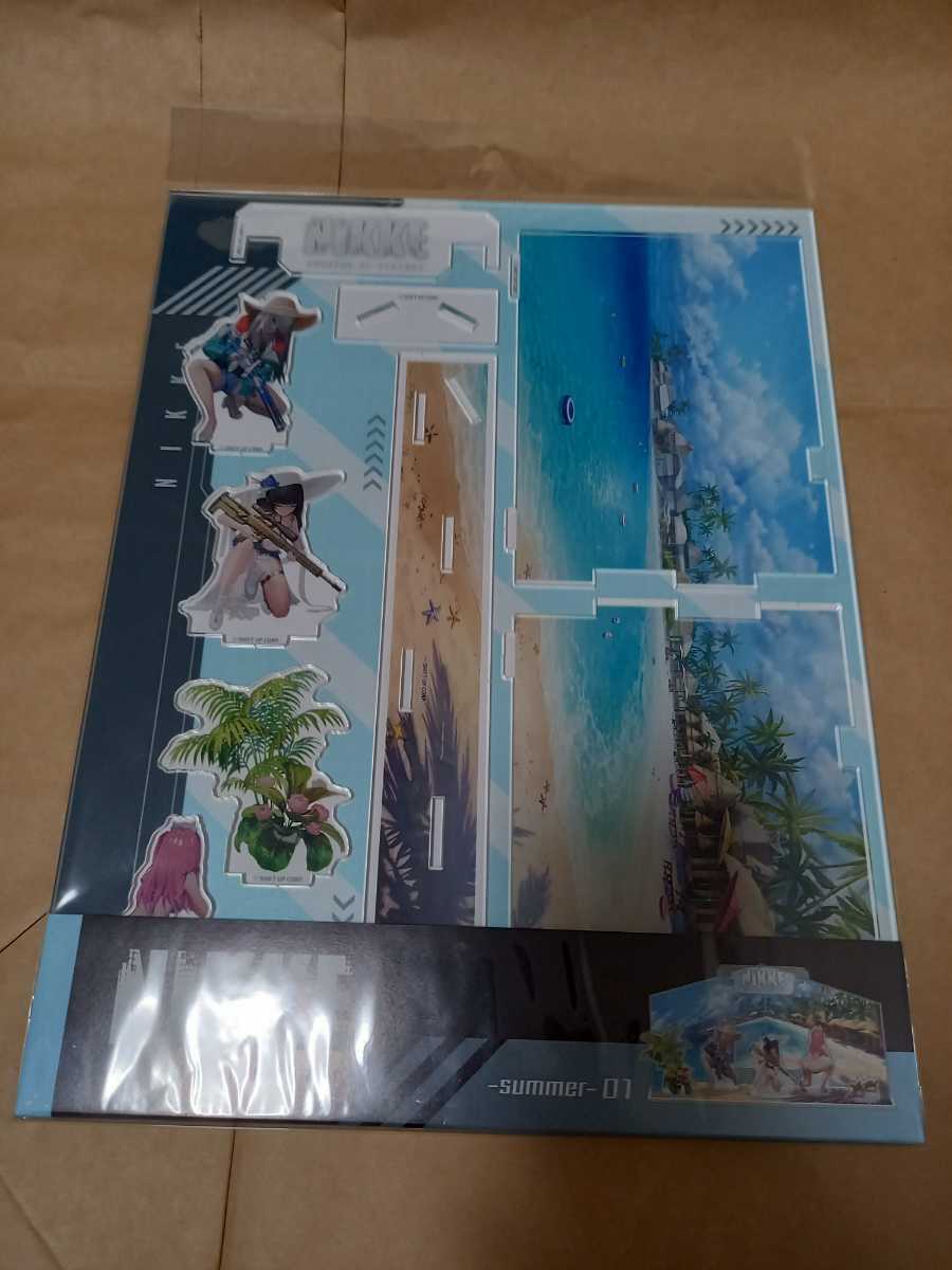部隊01 summer 勝利の女神 NIKKE ジオラマアクリルスタンド 部隊01 summer 勝利の女神 NIKKE ジオラマアクリルスタンド
