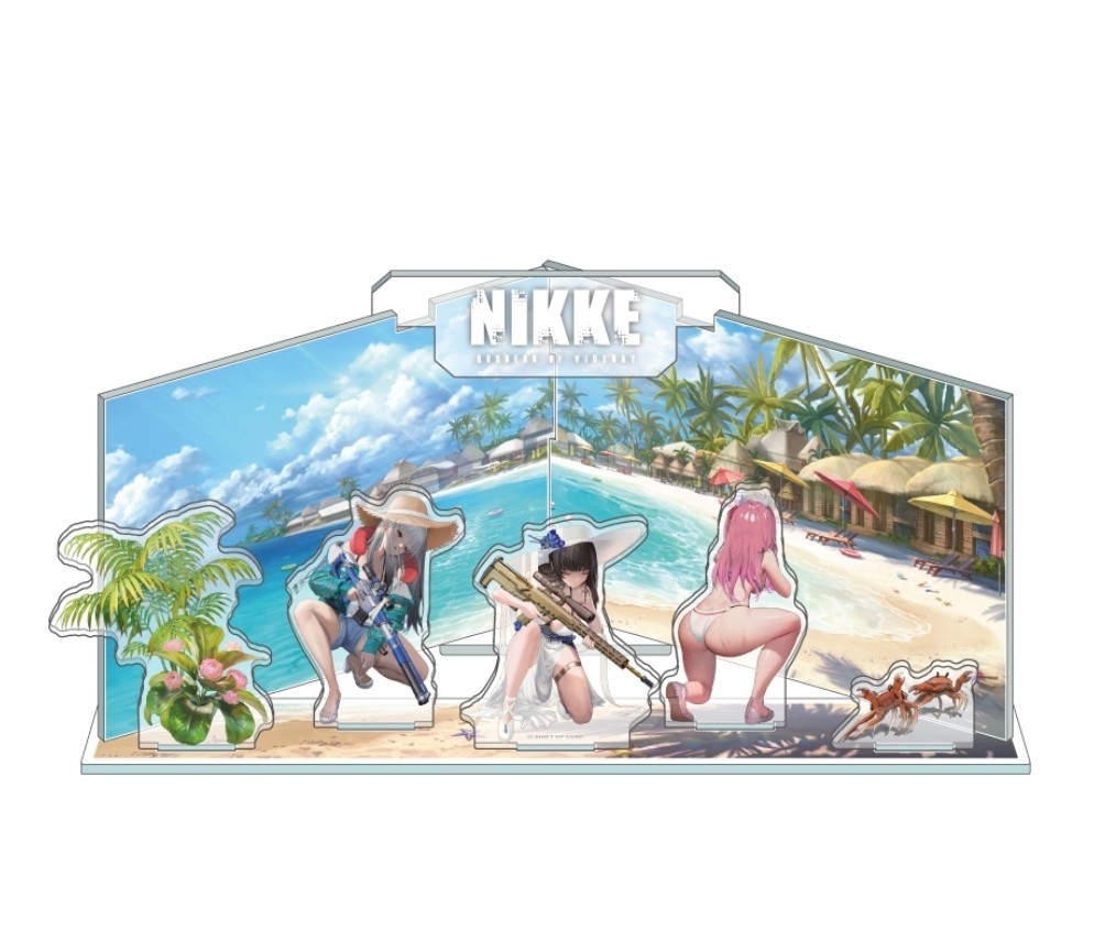 部隊01 summer 勝利の女神 NIKKE ジオラマアクリルスタンド 部隊01 summer 勝利の女神 NIKKE ジオラマアクリルスタンド