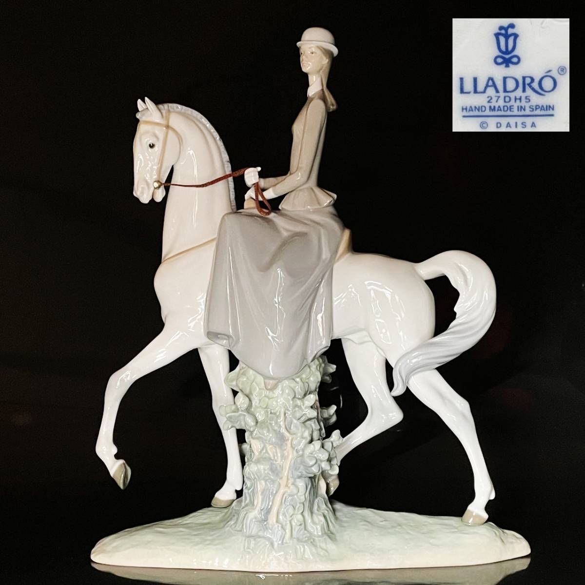 円高還元 Lladro 【瑞】 リヤドロ 置物 高：４５ｃｍ 陶器 フィギュ