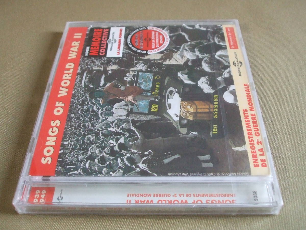 【未開封未使用】フレモー＆アソシエ社 ＆ カーン記念館 共同制作CD [ SONGS OF WORLD WAR II - 1939～1949 -] 第2次世界大戦時の歌全20曲_画像3