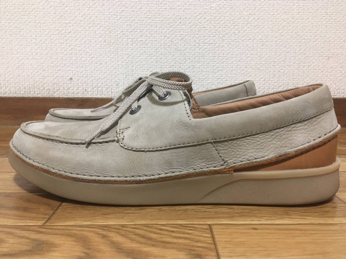 Clarks active air レザースニーカー 27cm 9 1/2 中古 クラークス アクティブエアー 革スニーカー 革靴 スニーカー_画像3