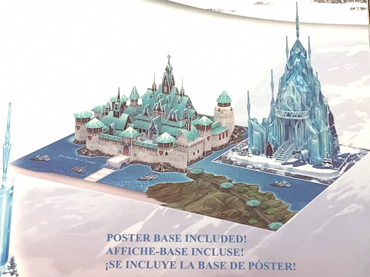 新品 未開封 アナと雪の女王 2 立体 3D パズル 343 ピース アレンデル城 氷の城 FROZEN エルサ アナ Disney Puzle 女の子 プレゼント_画像8
