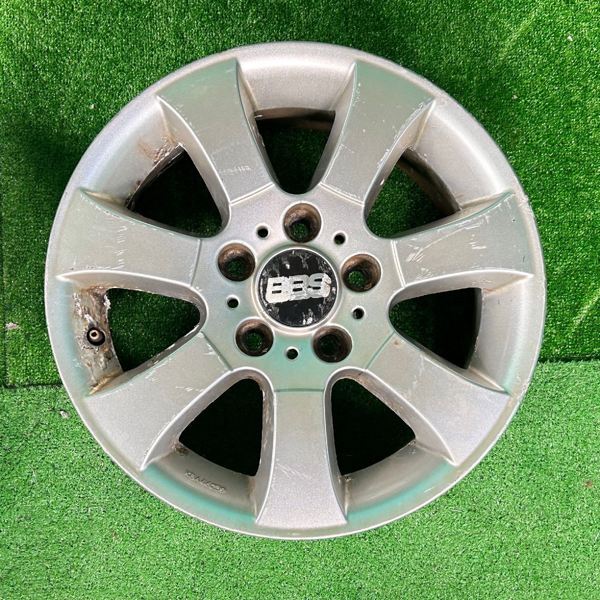 16×7j 5h ＋34 120 BBS RD 345 BMW 純正 OP 希少 オプション アルミ ホイール ホイル 16 インチ in 5穴 pcd 4本 菅16-174_画像3