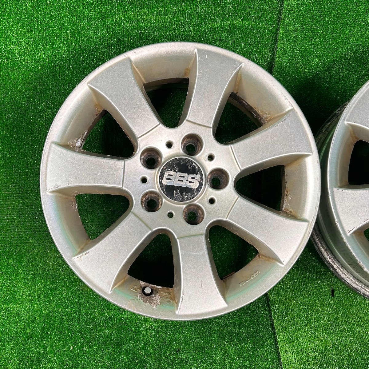 16×7j 5h ＋34 120 BBS RD 345 BMW 純正 OP 希少 オプション アルミ ホイール ホイル 16 インチ in 5穴 pcd 4本 菅16-174_画像5