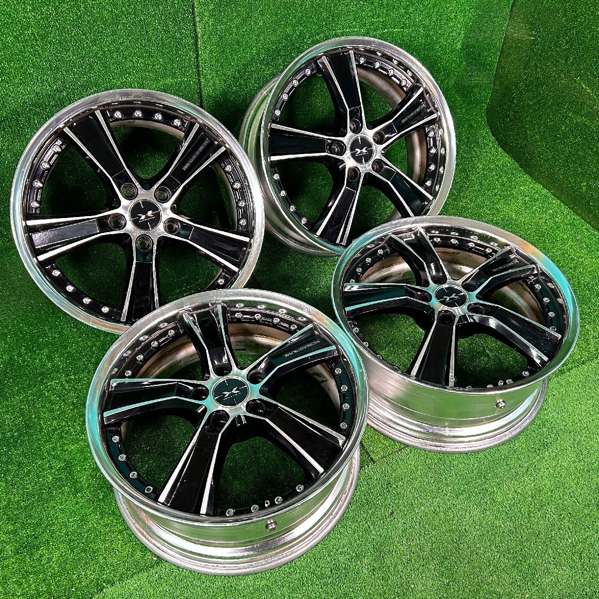 18×7.5j 5h ＋46 114.3 WEDS ウェッズ MAVERICK マーベリック 005S アルミ ホイール ホイル 18 インチ in 5穴 pcd 4本 菅18-158_画像1