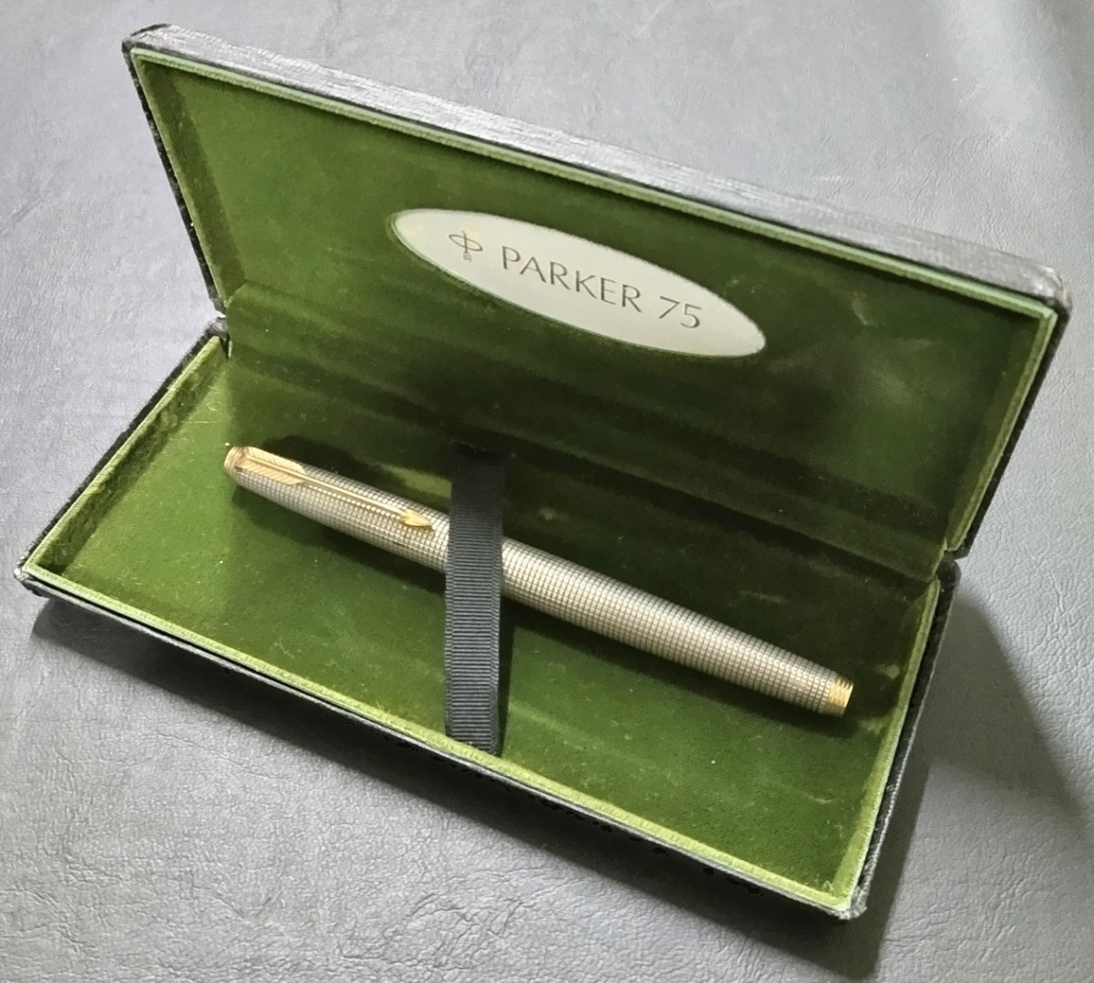 PARKER パーカー 銀製 万年筆 STERLING USA XF 刻印 ペン先14K 筆記未確認 現状渡し スターリングシルバー _画像1