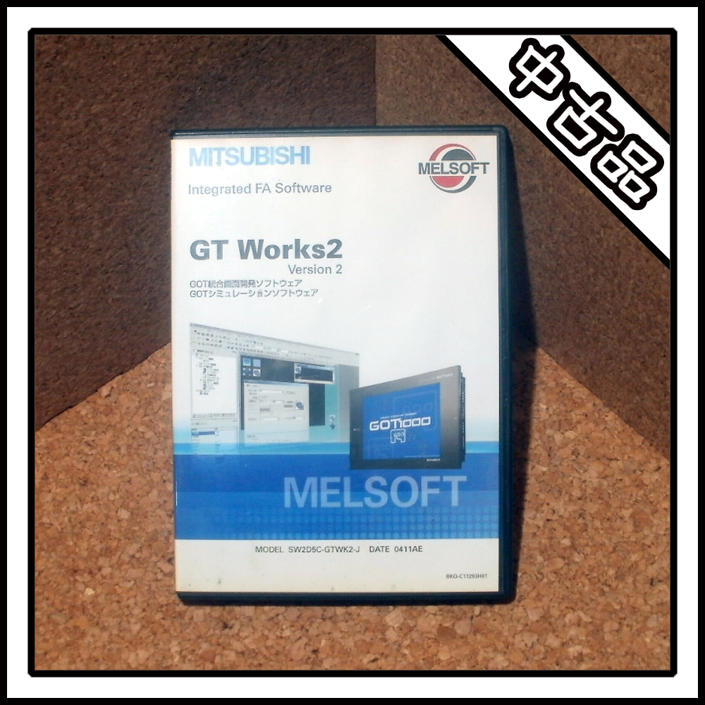 【中古品】MITSUBISHI GT Works2 Version 2 MODEL SW2D5C-GTWK2-J_画像1