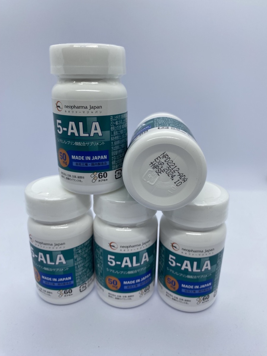 ネオファーマジャパン　5-ALA 50mg 60粒　サプリメント　アミノレブリン　5本セット