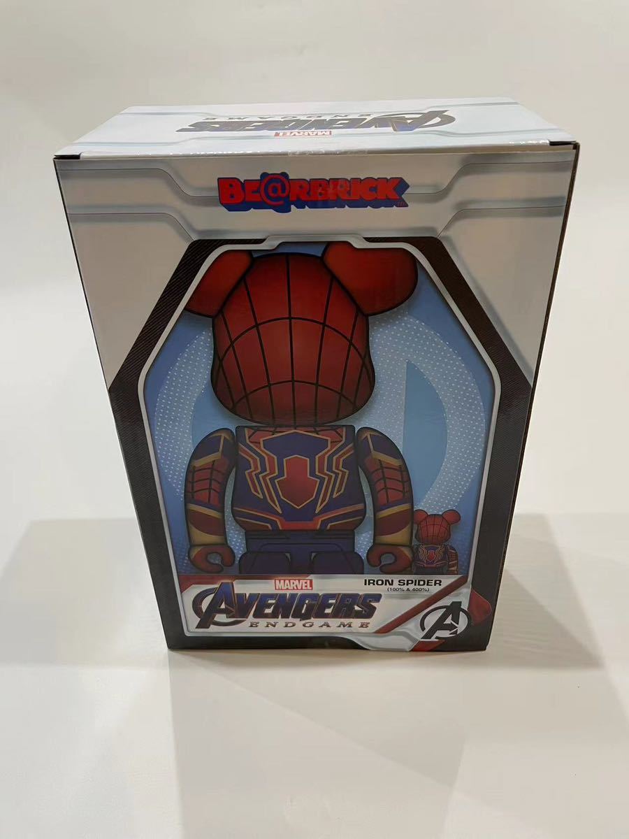 BE@RBRICK IRON SPIDER 100％ & 400％ _画像2