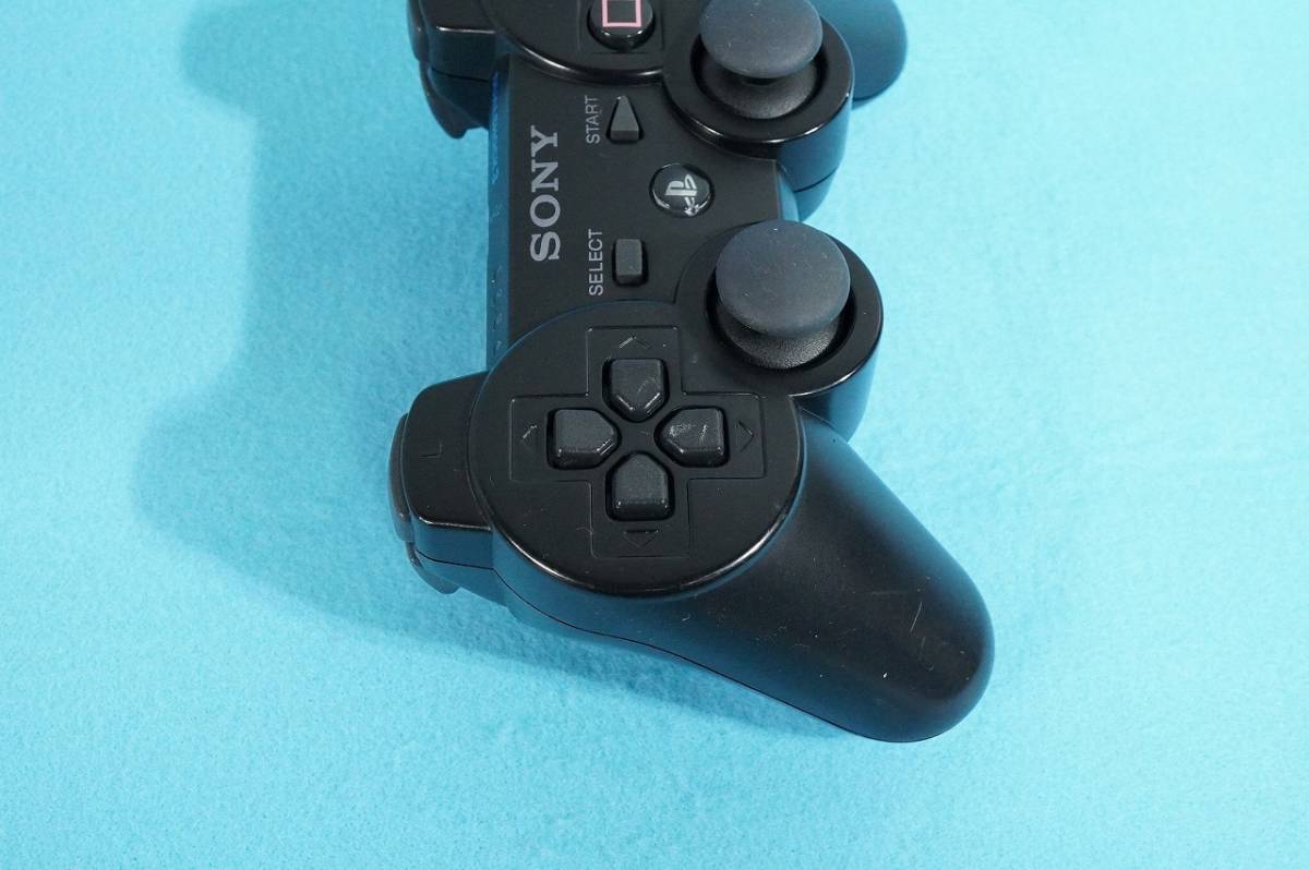 【送料450円～】【ランクA】動作確認済★SONY PS3 純正 コントローラー DUALSHOCK3 ブラック★デュアルショック3★522_画像2