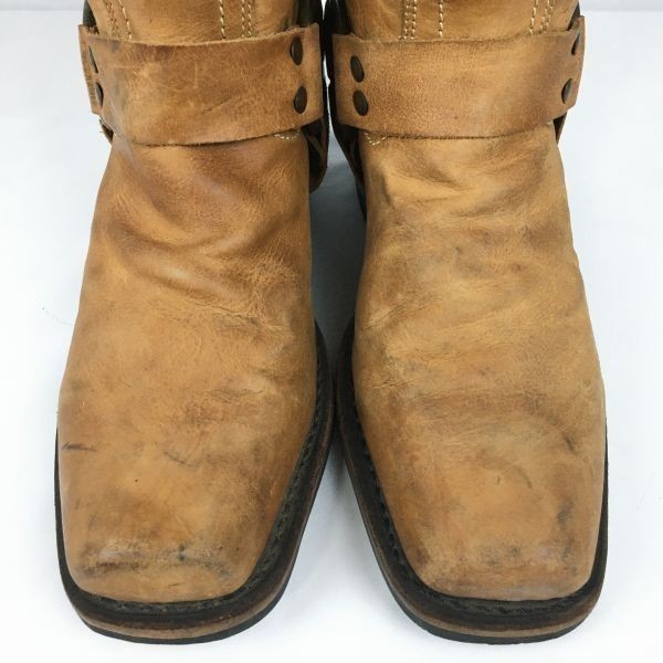 USA製ビンテージモデル　FRYE/フライ　ウエスタンブーツ　サイズ8M　25.5-26.0程度　茶/ブラウン　Vintage/boots 管No.WL65_画像3