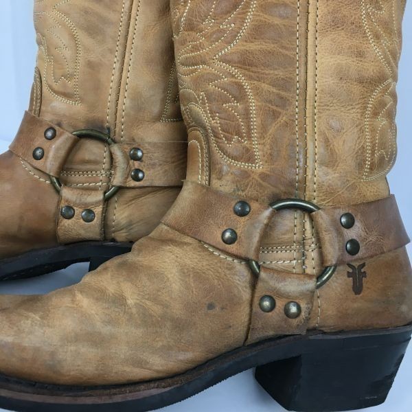 USA製ビンテージモデル　FRYE/フライ　ウエスタンブーツ　サイズ8M　25.5-26.0程度　茶/ブラウン　Vintage/boots 管No.WL65_画像10