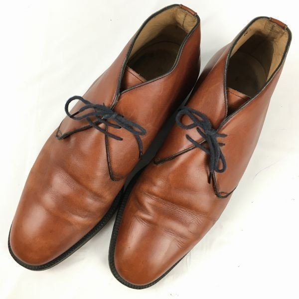 BRUNO MAGLI　ブルーノマリ　最高級チャッカブーツ　サイズ9　茶　レザー　Vintage/boots 管No.WA71