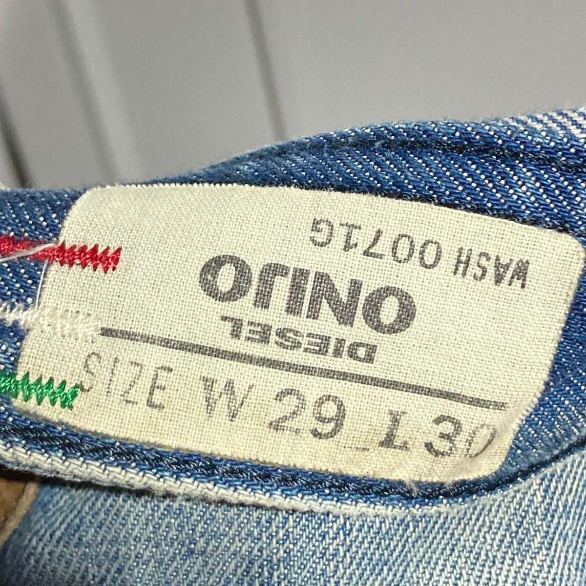 日本未入荷 DIESEL ディーゼル ONIJO ダメージデニムパンツ クラッシュ加工 ジーンズ ジーパン ブルー W29