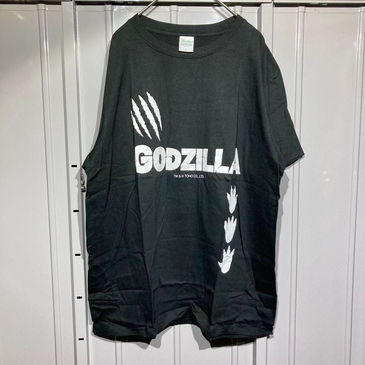 【古着】GODZILLA ゴジラ 半袖プリントTシャツ カットソー キャラ物 アニメ us古着 オールドビンテージ ブラック L