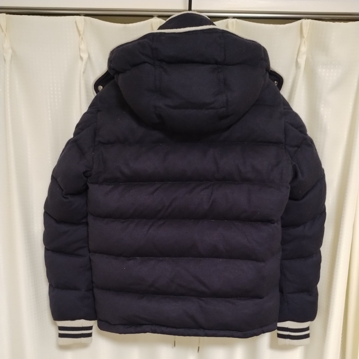 ウール MONCLER モンクレール BRESLE ブレスル ネイビー 0 / 紺 モンクレールジャパンタグあり_画像2