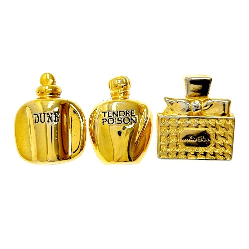 Christian Dior クリスチャンディオール GP 香水瓶モチーフ ピンブローチ セット 220109 ブローチ