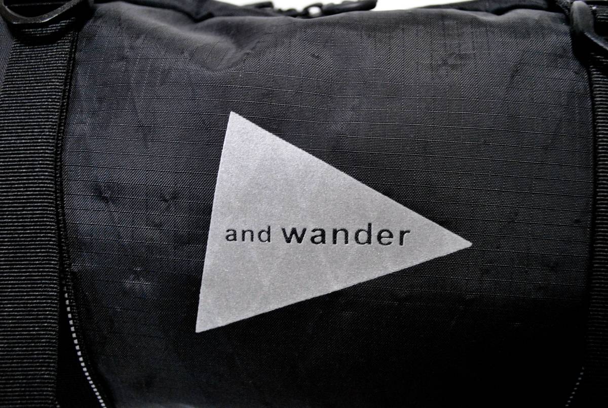 即決 未使用【and wander】アンドワンダー X-Pac tool bag 黒 新古_画像6