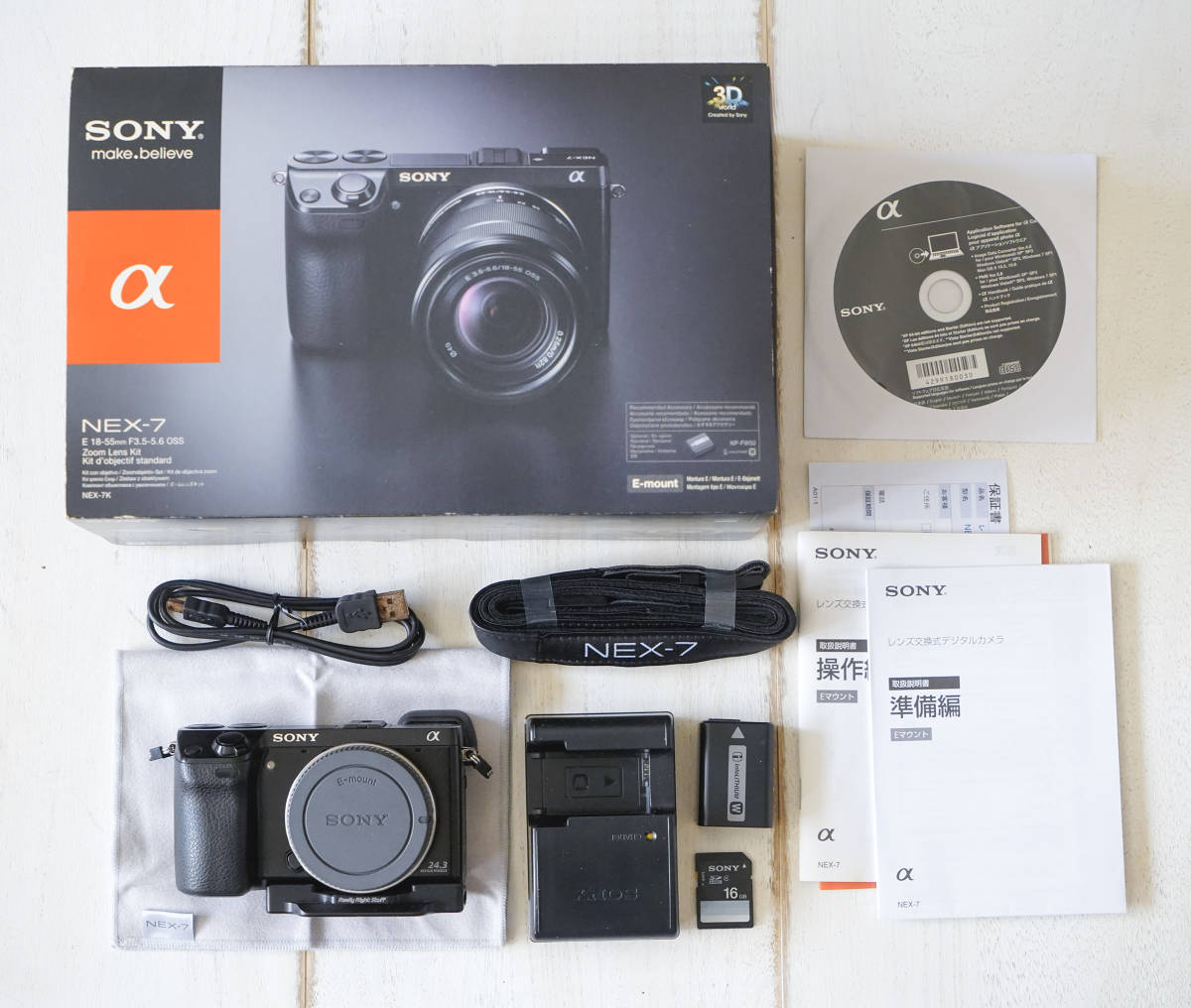 NEX-7 本体　美品　SONY　REALLY RIGHT STUFFプレート付_画像1