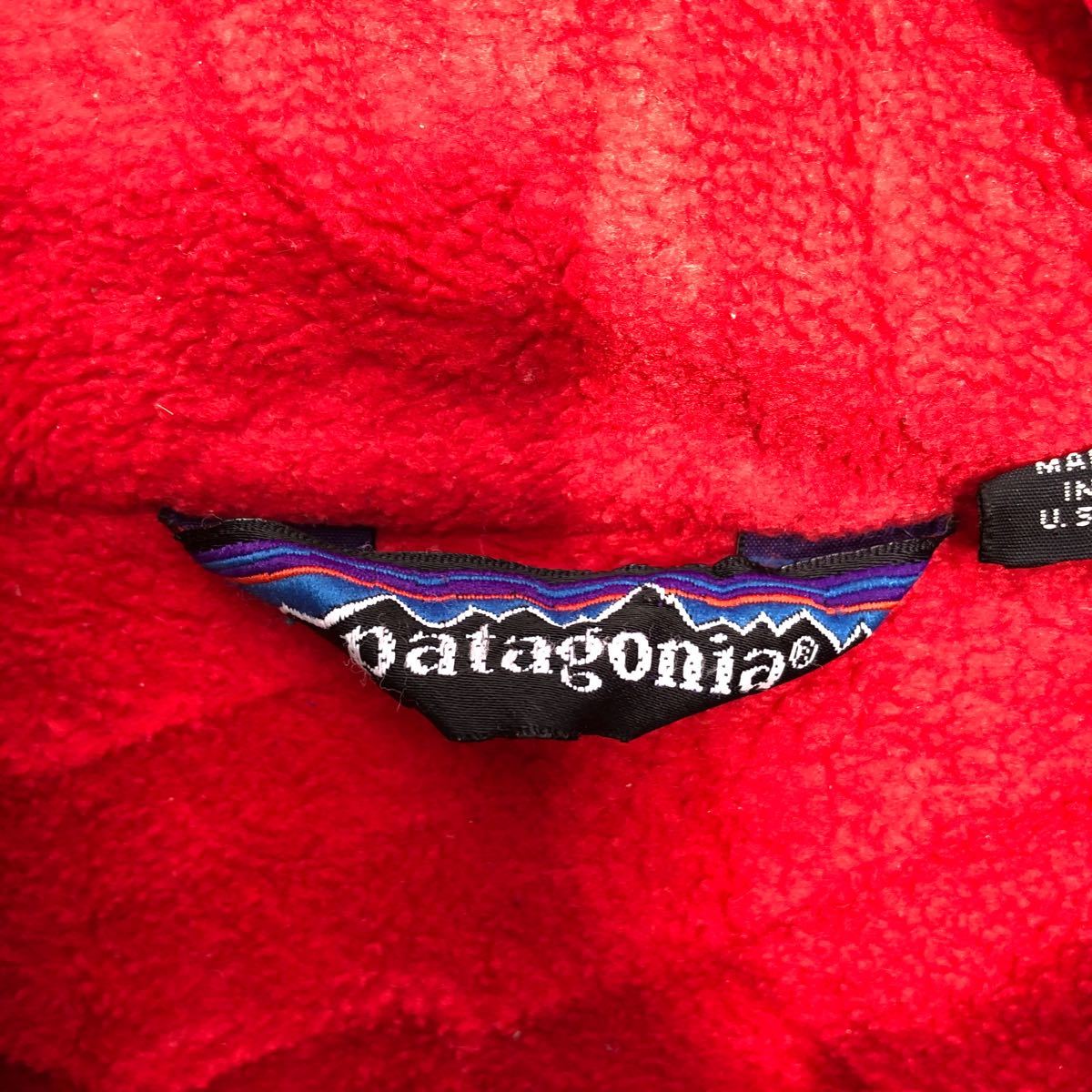 80s patagonia シェルドシンチラジャケット Mサイズ パタゴニア USA製 三角タグ アメリカ古着 023_画像8