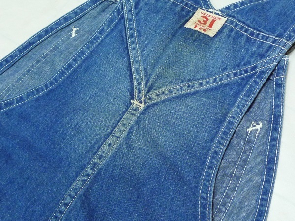 美品Leeリー[TheArchive]02931復刻Lot.31 30'S DenimOverallsデニムオーバーオールW30UsedWashペインター加工_画像8