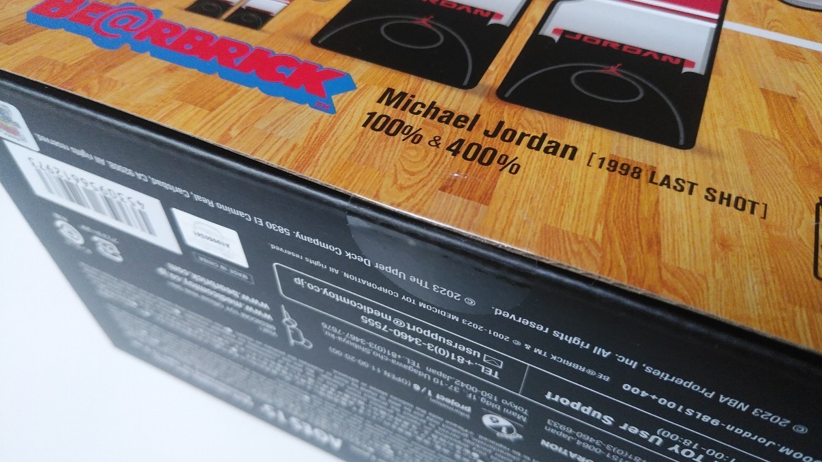 BE＠RBRICK Michael Jordan 1998 LAST SHOT 100％ & 400％ べアブリック マイケル ジョーダン MEDICOM TOY 新品未開封 メディコム トイ_画像8