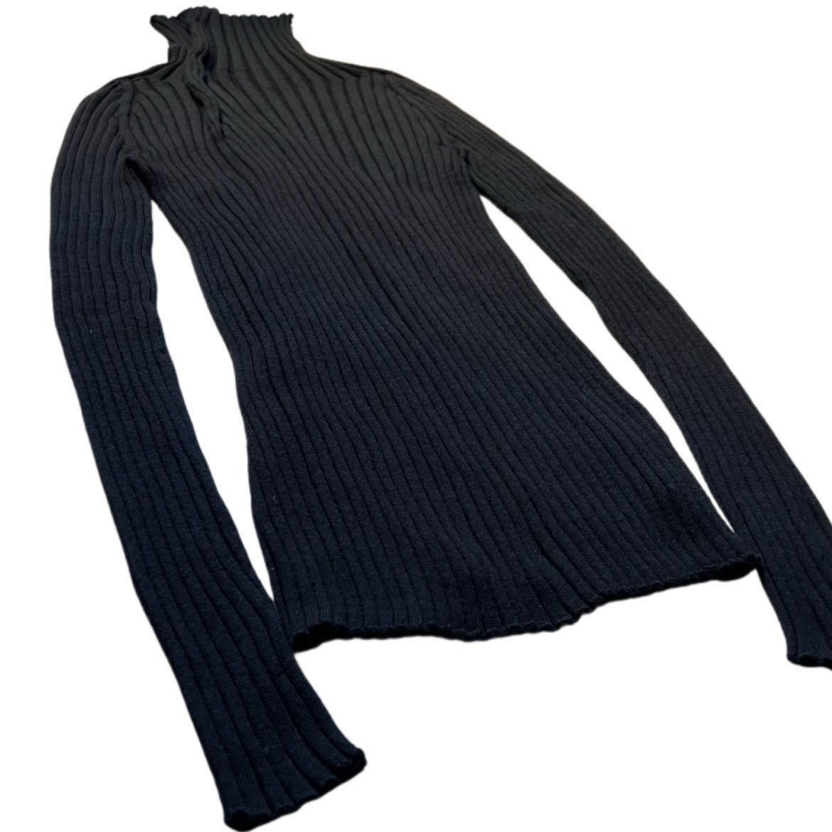Rare 18AW Yohji Yamamoto RAGNE KIKAS design hi-neck knit sweater ヨウジヤマモト ラグネキカス ニット Y’s Archive Japan label 希少_画像2