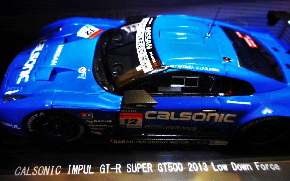 ★【中古】EBBRO SUPER GT500 2013 No.12 CALSONIC INPUL GT-R Low Down Force 44964 1/43 ★ 送料520円_画像6