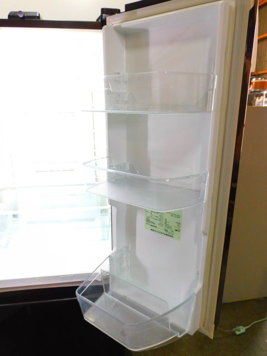 m518 TOSHIBA 東芝 ノンフロン冷凍冷蔵庫 GR-H510FV（ZM） 508L 6ドア 大容量 大型冷蔵庫 ガラストップドア 冷蔵372L/冷凍136L_画像3