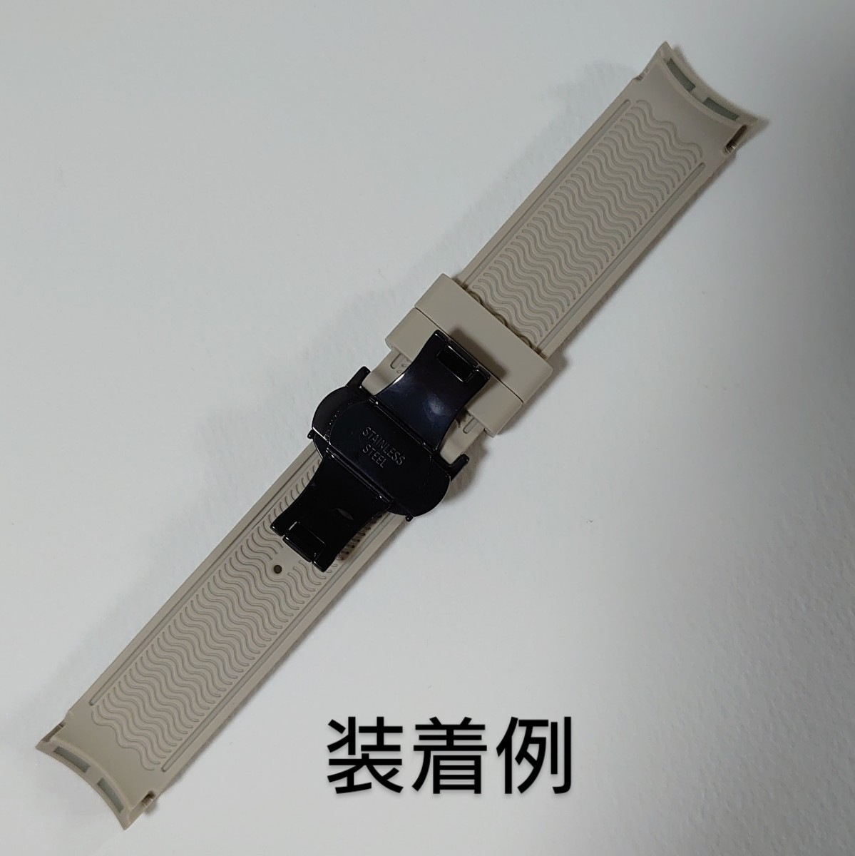 OMEGA×Swatch オメガ×スウォッチ　専用ラバーベルト Dバックルブラック仕様　バネ棒　工具付　ライトグレー　新品!　送料無料!_画像5