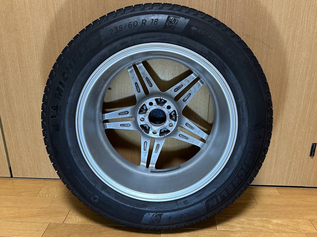 メルセデスベンツ　GLCで使用　スタッドレスタイヤ　ミシュラン X-ICE3＋ 235/60R18　アルミホイール 18インチ 8J PCD112 +38 4本セット_画像3