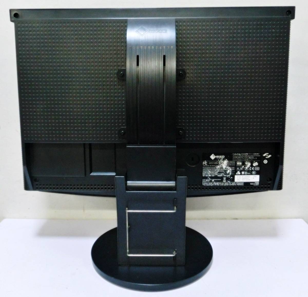 ②　EIZO　PCモニター　ワイド液晶ディスプレイ　21.1インチ　CE210W　動作確認済　ColorEdge　ブラック　_画像6