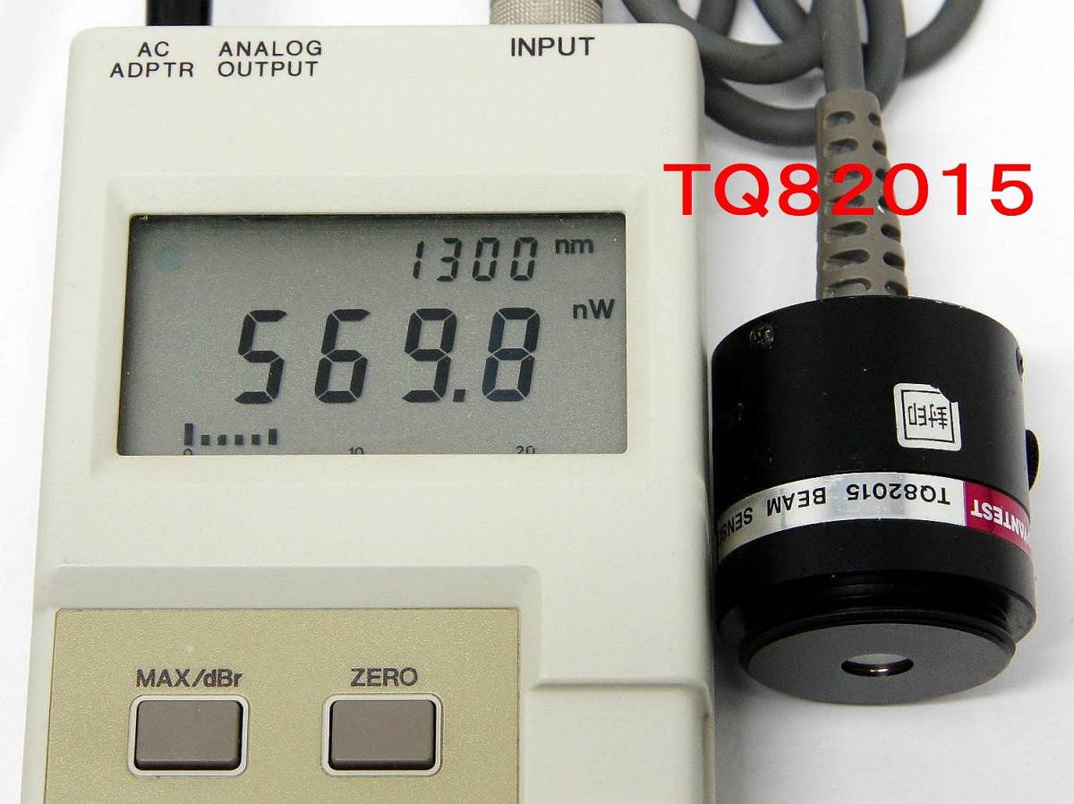 ●アドバンテスト ADVANTEST TQ8210 OPTICAL POWER METER、センサ ＴＱ82014、ＴＱ82015_画像8