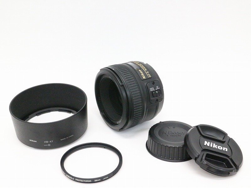 ●○【美品】Nikon AF-S NIKKOR 50mm F1.8G カメラレンズ 標準 単焦点 Fマウント ニコン○●018445002○●_画像1