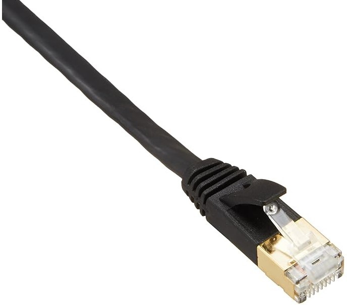  Sanwa Supply cat7 Flat LAN cable 3m black 