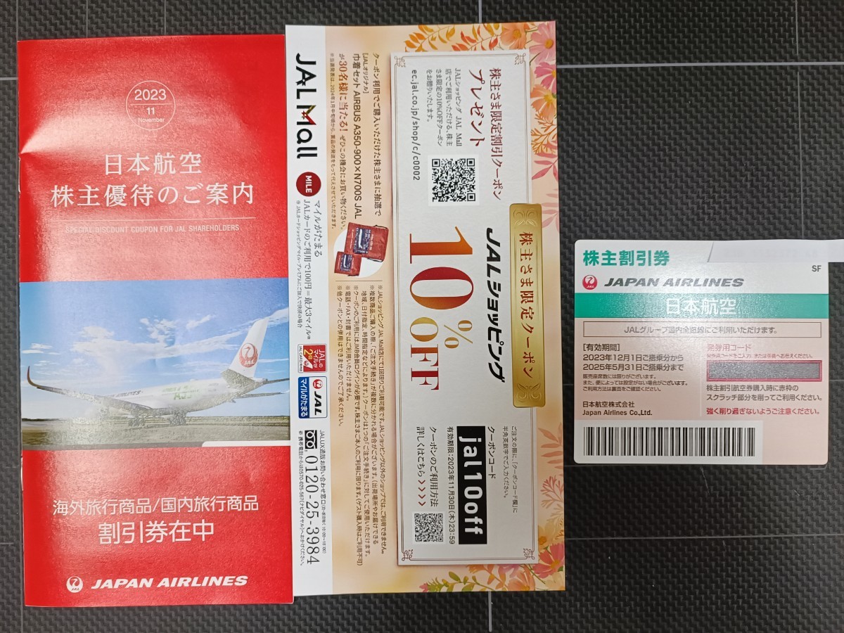 JAL日本航空株式会社・株主優待割引券　日本航空株主優待のご案内の冊子 送料１２０円_画像1