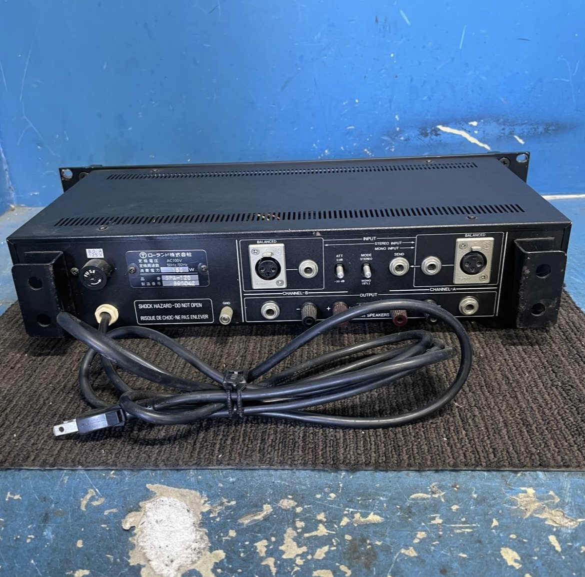 ** Gifu departure ^Roland stereo power amplifier / Roland /^SAP-120/ electrification verification only, other not yet verification / secondhand goods /R5.1/18*