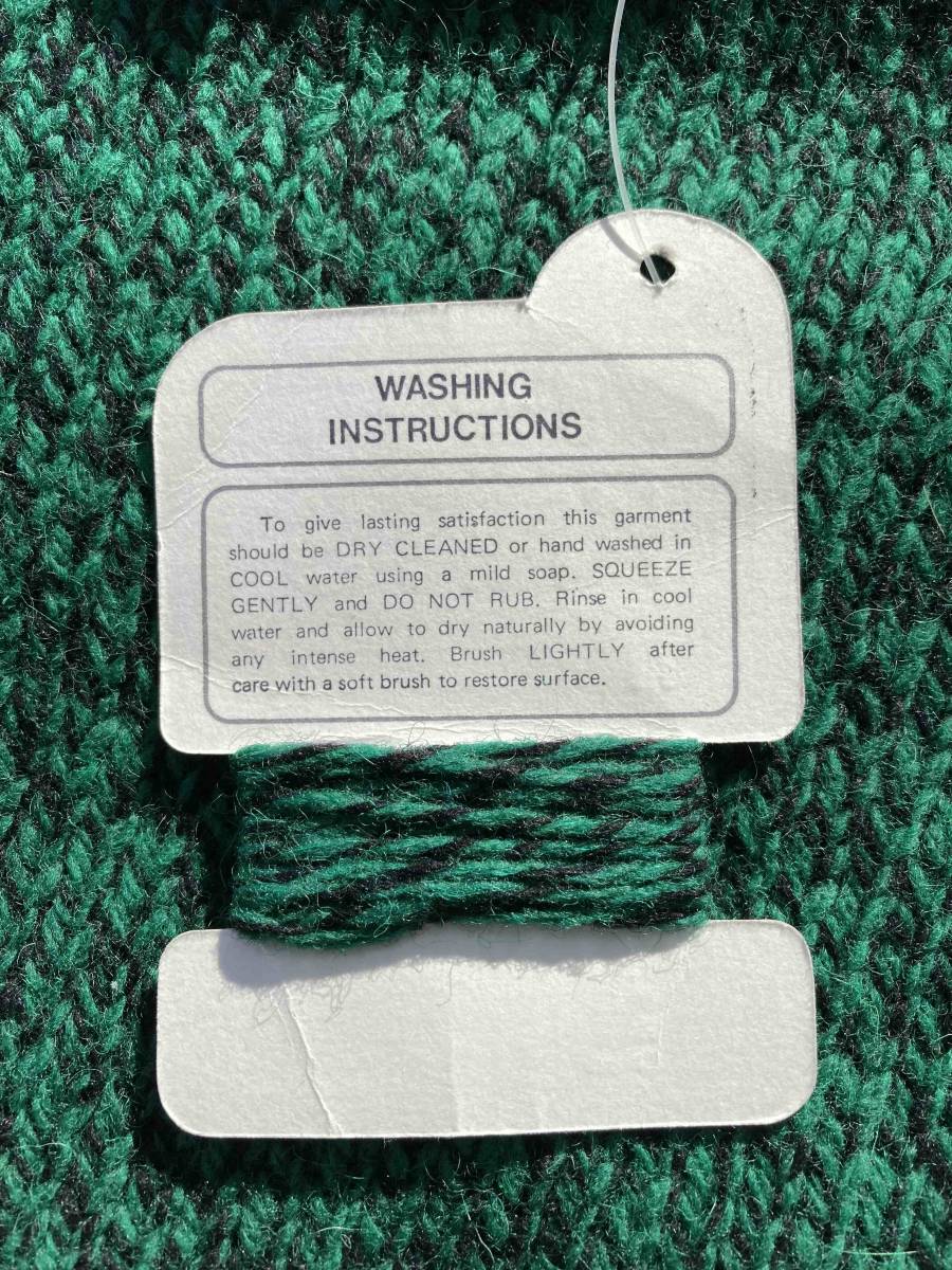 1980 годы VINTAGE неиспользуемый товар * Woolrich Hong Kong производства S размер * Vintage 1980s Vintage * свитер * American Casual зима одежда 