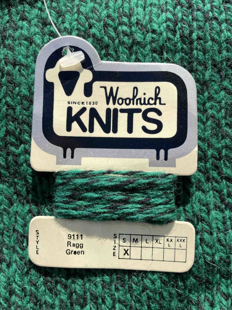 1980 годы VINTAGE неиспользуемый товар * Woolrich Hong Kong производства S размер * Vintage 1980s Vintage * свитер * American Casual зима одежда 
