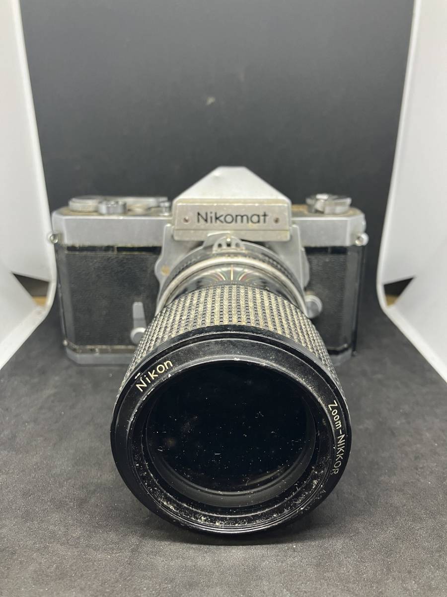 1円 希少 レア NIKON ニコン Nikomat 一眼レフ フィルム カメラ コレクション 現状品 保管品 レトロ レンズ付き ZOOM NIKKOR 43-86mm f 3.5_画像1