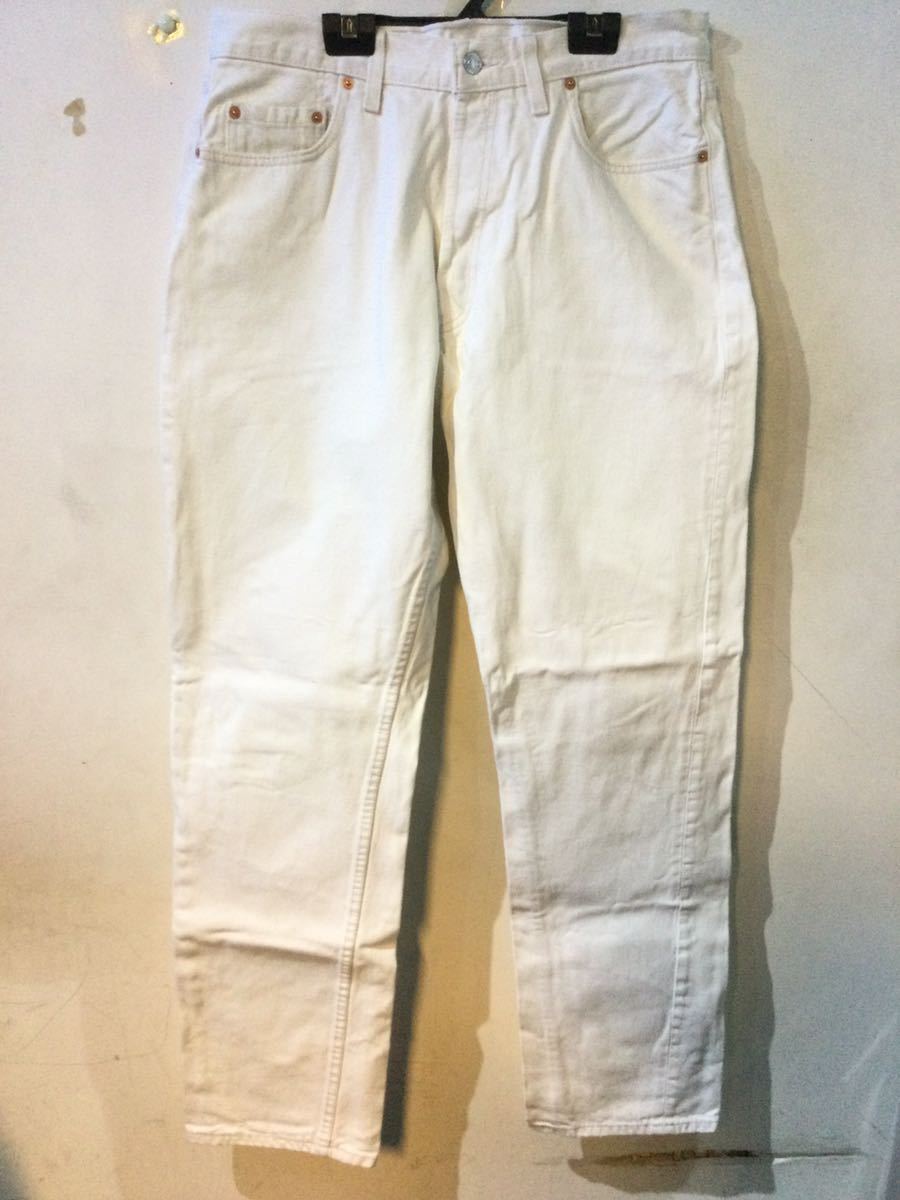 Levi's リーバイス　カラージーンズ　Lot517 0222 表記W36 白　UK製_画像1