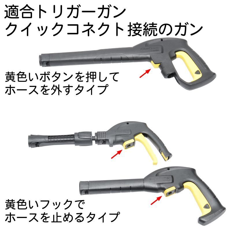 【30M】ケルヒャー 両端クイックコネクト 国産スリムホース 交換用高圧洗浄機ホース ガン側スイベル（より戻し）付_画像5