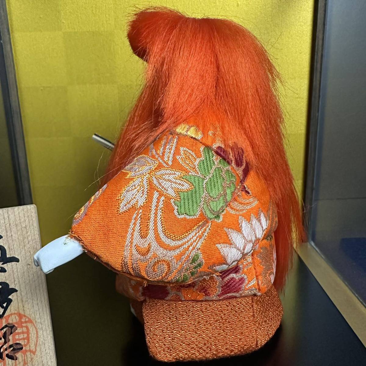 [KJ028] Tokyo Ueno подлинный много . кукла произведение полосный лев куклы kimekomi стеклянный кейс ввод отходит . кукла японская кукла кукла hinaningyo кукла для празника мальчиков 