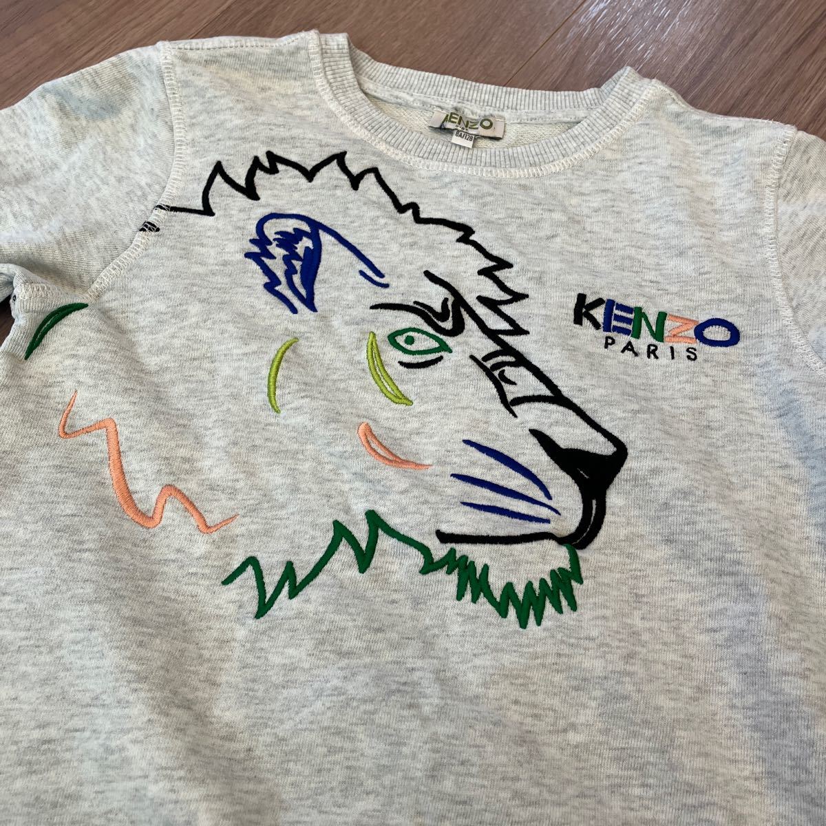 KENZO ケンゾー　長袖トレーナー　スウェット刺繍　サイズ8A/128 定価20,000円位_画像1